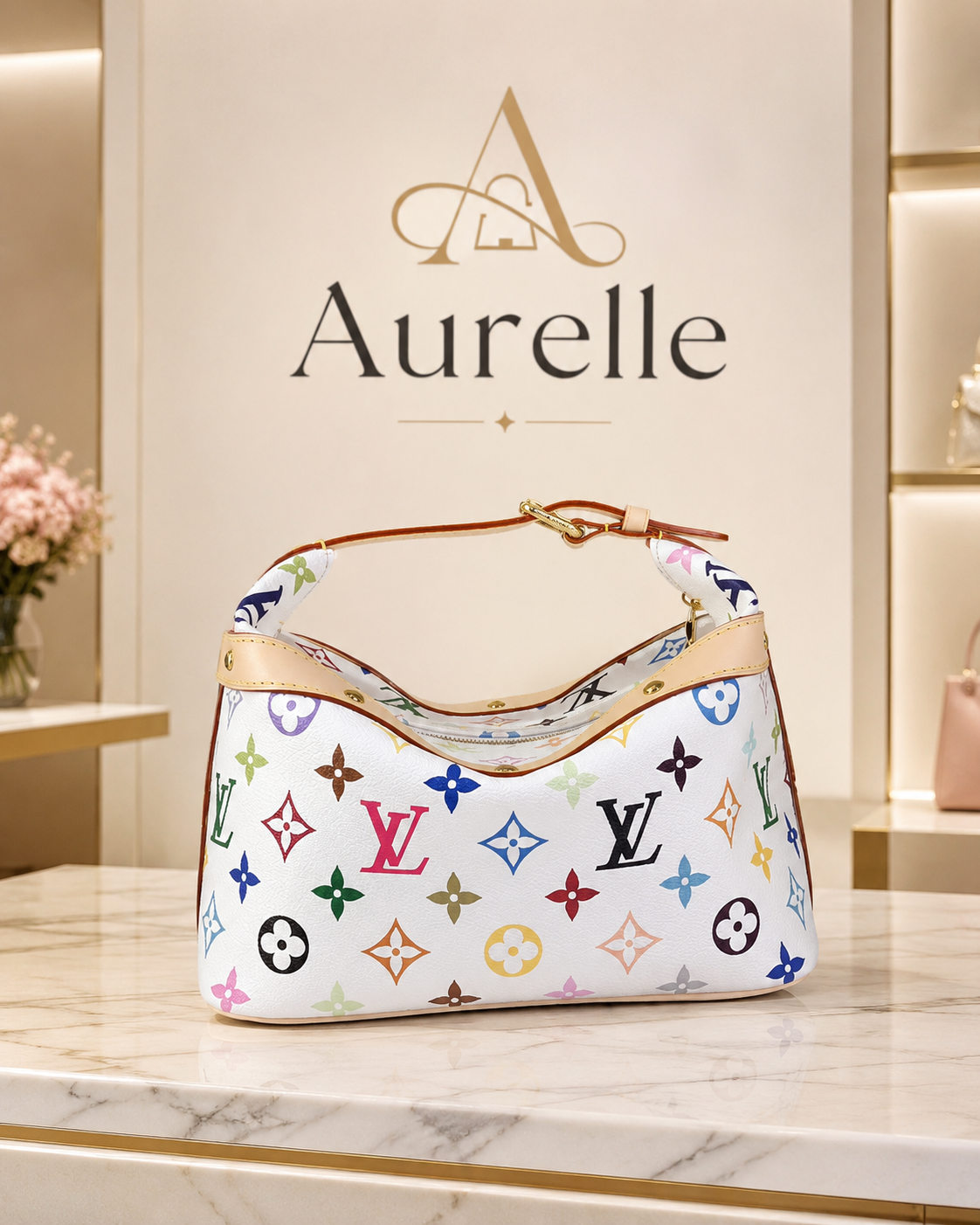 תיק Aurelle Monogram Multicolor