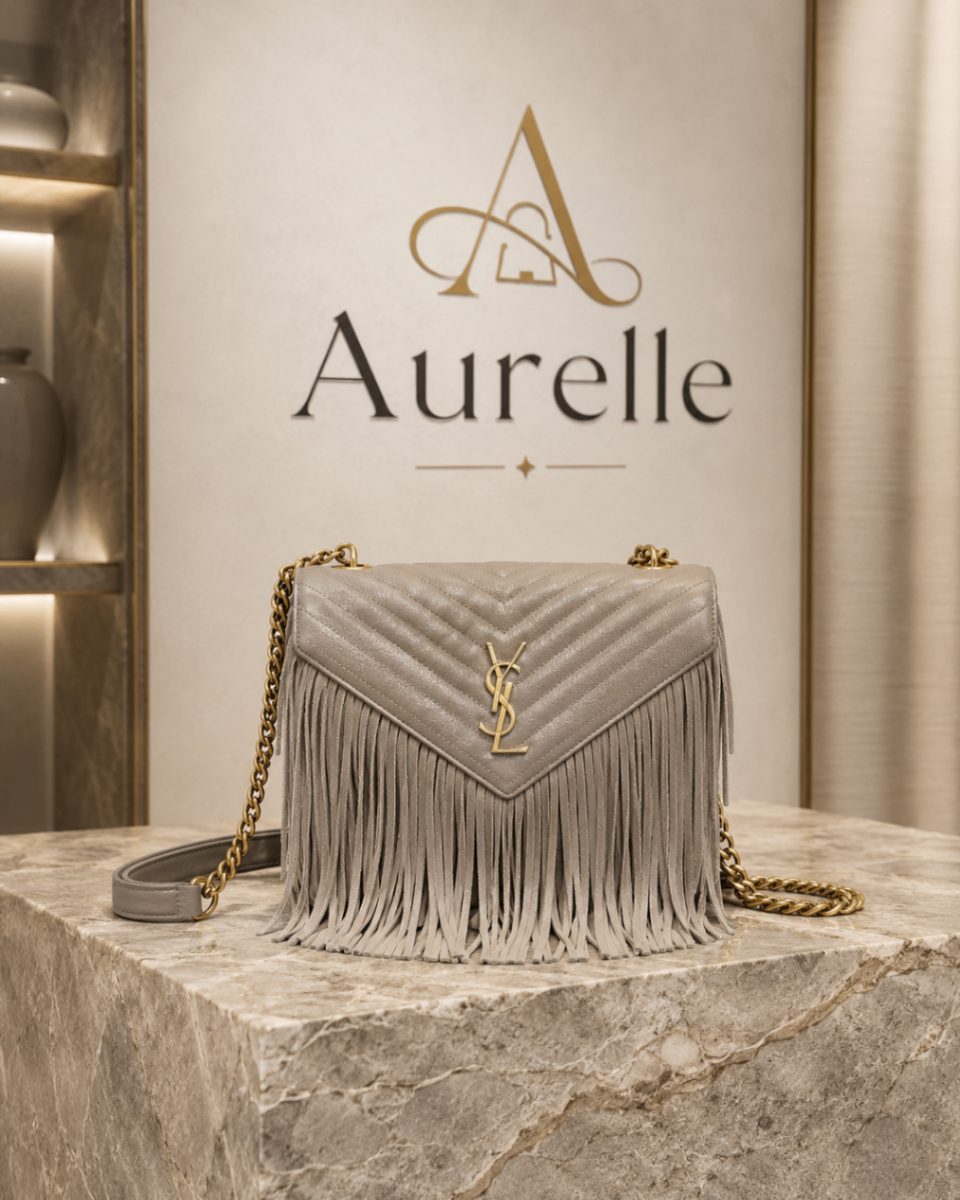 Aurelle Fringe Quilted Flap